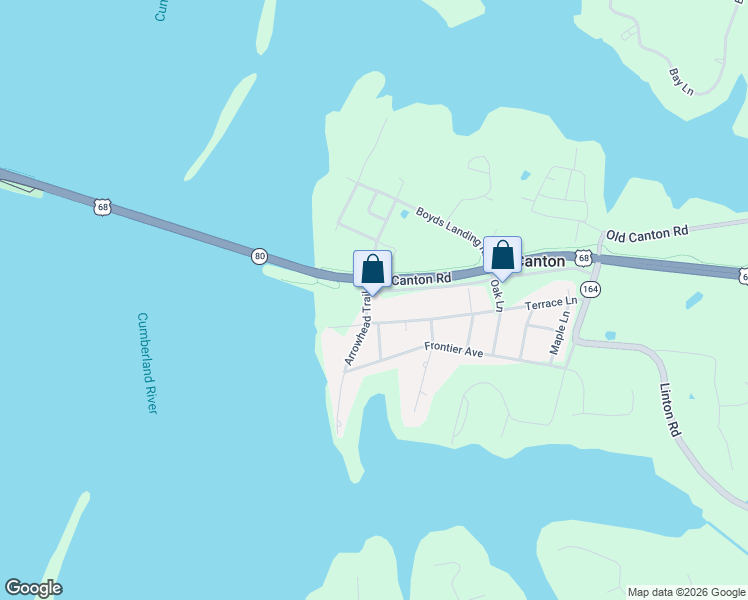 map of restaurants, bars, coffee shops, grocery stores, and more near 351 Canton Lane in Cadiz