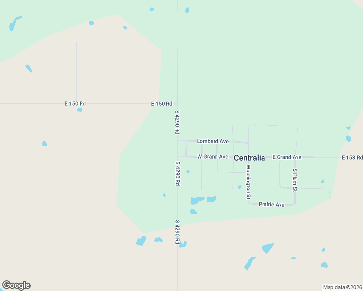 map of restaurants, bars, coffee shops, grocery stores, and more near 264 West Lombard Centrailia in Vinita