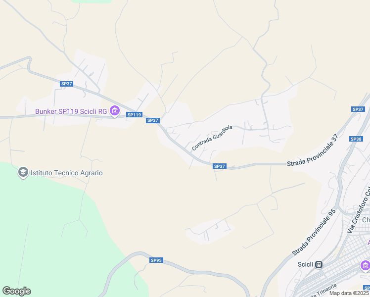 map of restaurants, bars, coffee shops, grocery stores, and more near 53 Strada Provinciale 37 in Scicli