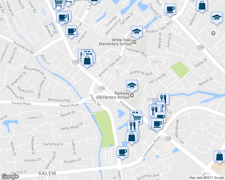 map of restaurants, bars, coffee shops, grocery stores, and more near 1372 Ivywood Road in Virginia Beach