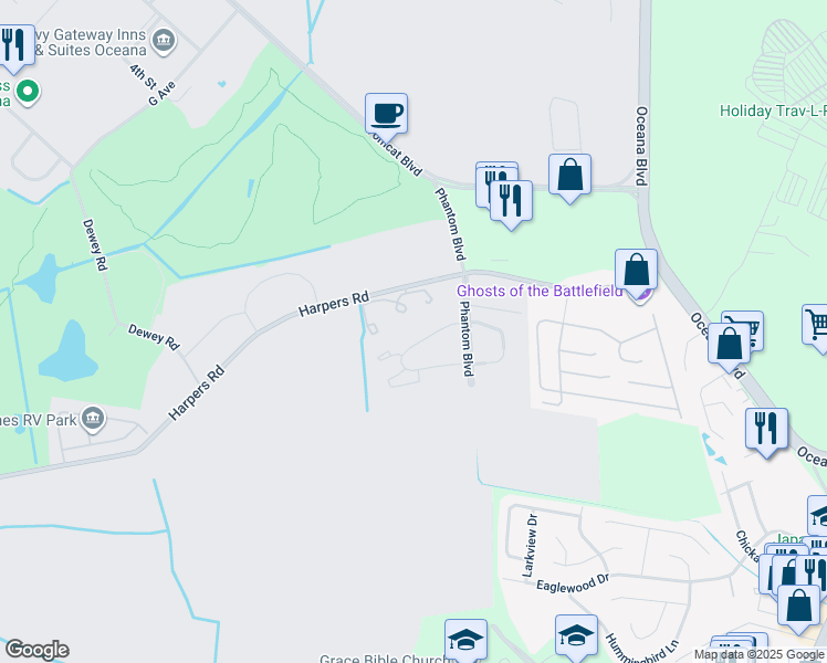 map of restaurants, bars, coffee shops, grocery stores, and more near 1248 Nauticus Circle in Virginia Beach
