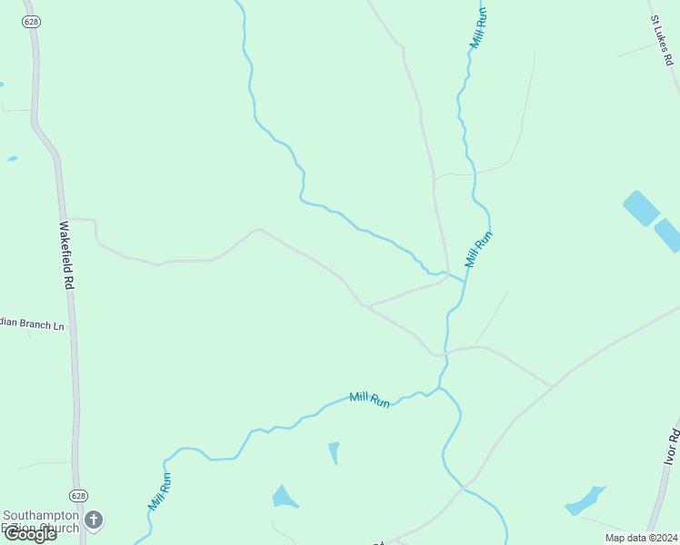 map of restaurants, bars, coffee shops, grocery stores, and more near 16197 Wakefield Road in Courtland