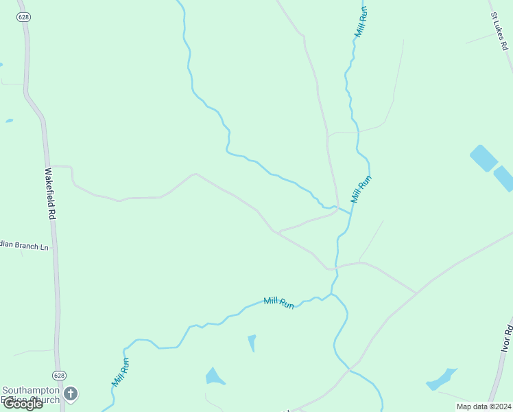 map of restaurants, bars, coffee shops, grocery stores, and more near 16197 Wakefield Road in Courtland