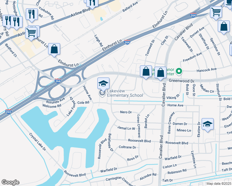 map of restaurants, bars, coffee shops, grocery stores, and more near 209 Wynn Street in Portsmouth