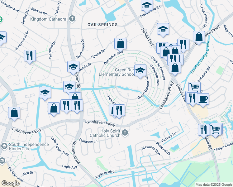 map of restaurants, bars, coffee shops, grocery stores, and more near 3516 Plum Crescent in Virginia Beach