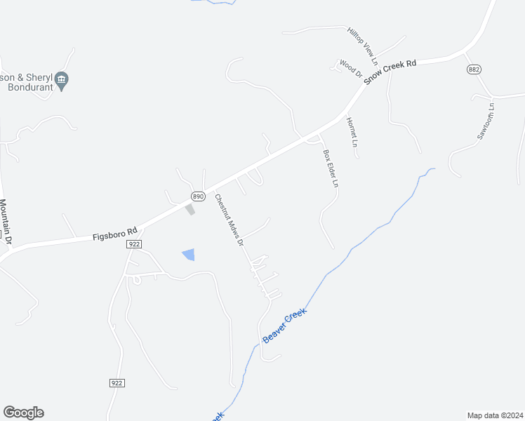 map of restaurants, bars, coffee shops, grocery stores, and more near 1107 Chestnut Acorn Road in Martinsville