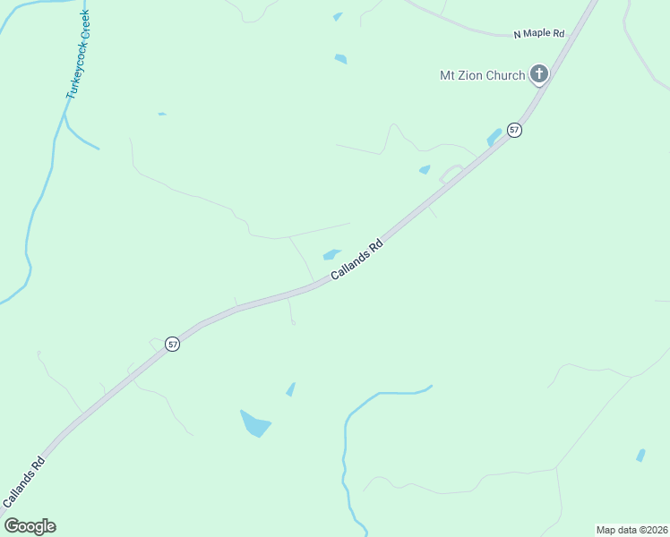 map of restaurants, bars, coffee shops, grocery stores, and more near 14390 Callands Road in Callands