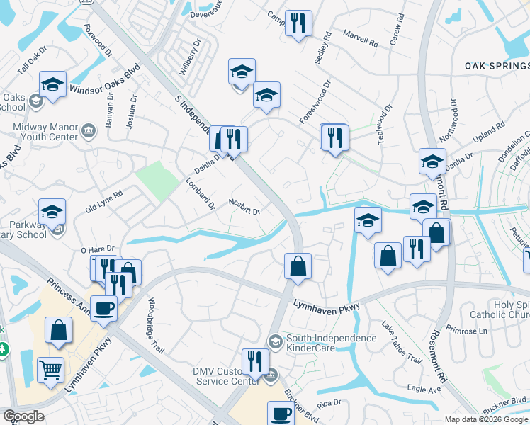 map of restaurants, bars, coffee shops, grocery stores, and more near 1104 Oldfield Circle in Virginia Beach