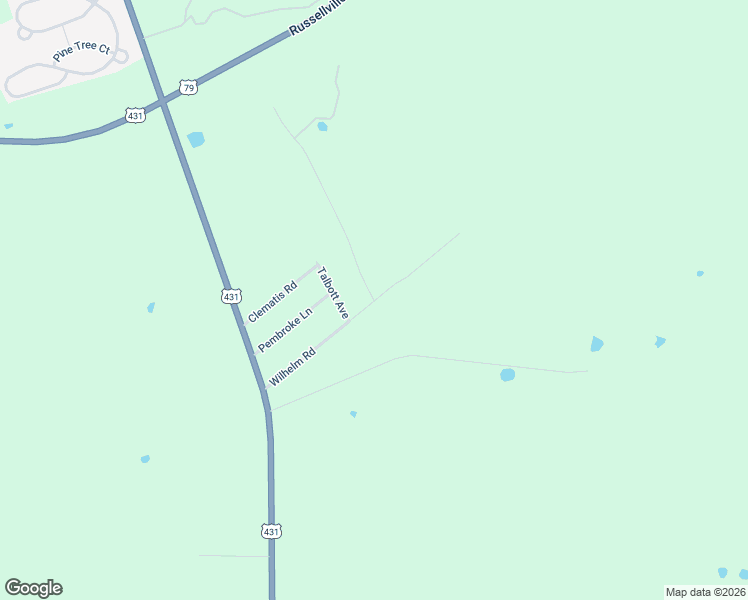 map of restaurants, bars, coffee shops, grocery stores, and more near 100 Oakdale Drive in Russellville