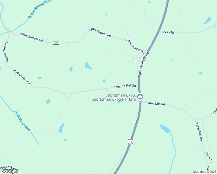 map of restaurants, bars, coffee shops, grocery stores, and more near 632 Shelton Hall Road in Red Oak