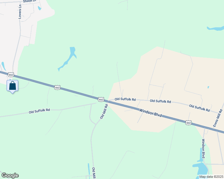 map of restaurants, bars, coffee shops, grocery stores, and more near 13101 Old Suffolk Road in Windsor