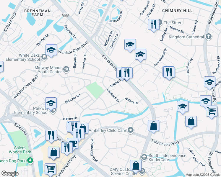 map of restaurants, bars, coffee shops, grocery stores, and more near 1217 Reardon Circle in Virginia Beach