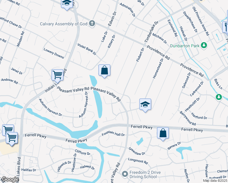 map of restaurants, bars, coffee shops, grocery stores, and more near 4817 Orchard Lane in Virginia Beach