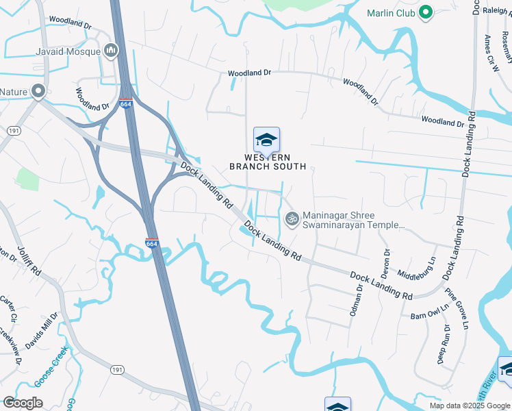 map of restaurants, bars, coffee shops, grocery stores, and more near 1616 Tattinger Trail in Chesapeake