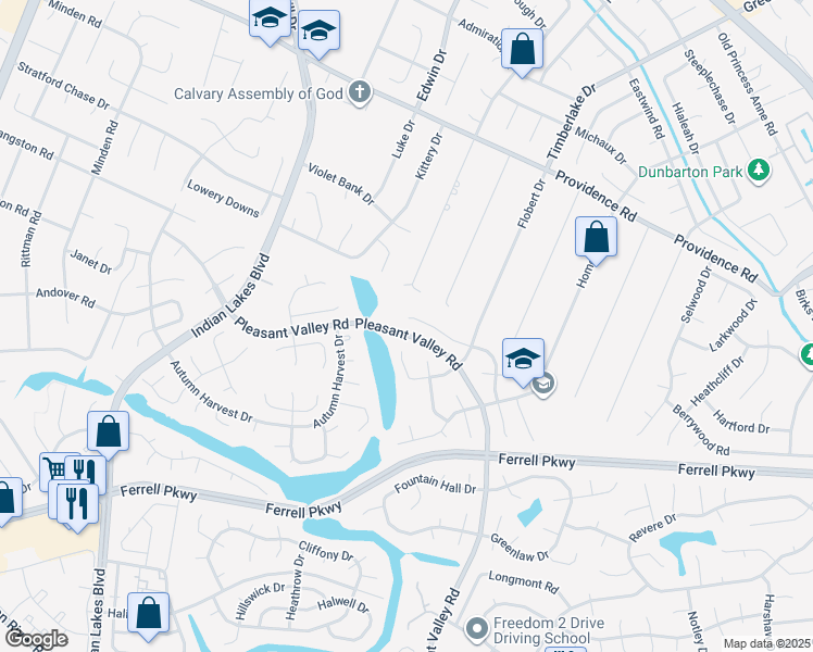 map of restaurants, bars, coffee shops, grocery stores, and more near 4837 Orchard Lane in Virginia Beach