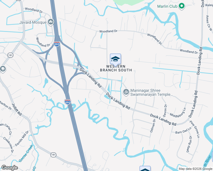 map of restaurants, bars, coffee shops, grocery stores, and more near in Chesapeake