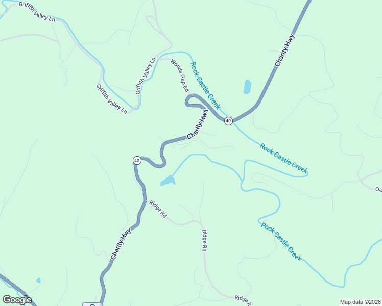 map of restaurants, bars, coffee shops, grocery stores, and more near Charity Highway in Woolwine