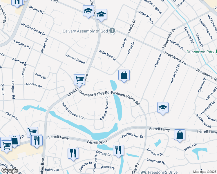 map of restaurants, bars, coffee shops, grocery stores, and more near 1217 Wickford Landing in Virginia Beach