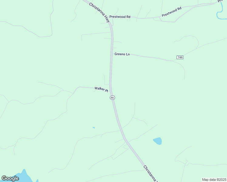 map of restaurants, bars, coffee shops, grocery stores, and more near 21598 Christanna Highway in Lawrenceville