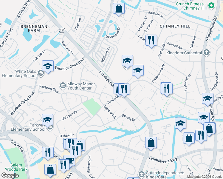 map of restaurants, bars, coffee shops, grocery stores, and more near 901 Vincent Court in Virginia Beach