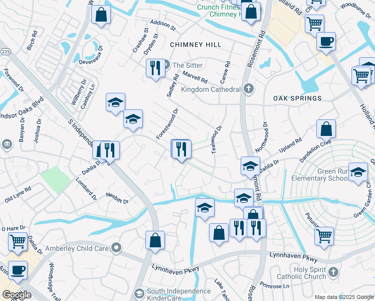 map of restaurants, bars, coffee shops, grocery stores, and more near 3741 Summer Place in Virginia Beach