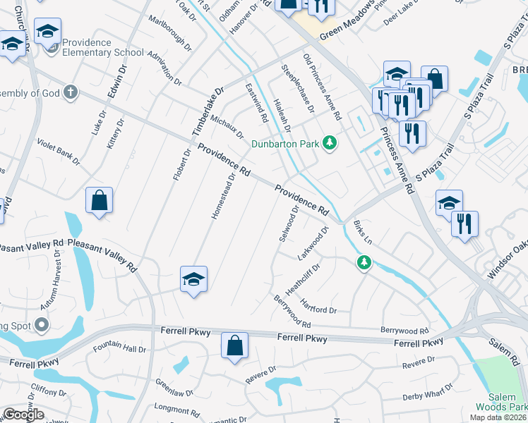 map of restaurants, bars, coffee shops, grocery stores, and more near 1113 Candlewood Drive in Virginia Beach