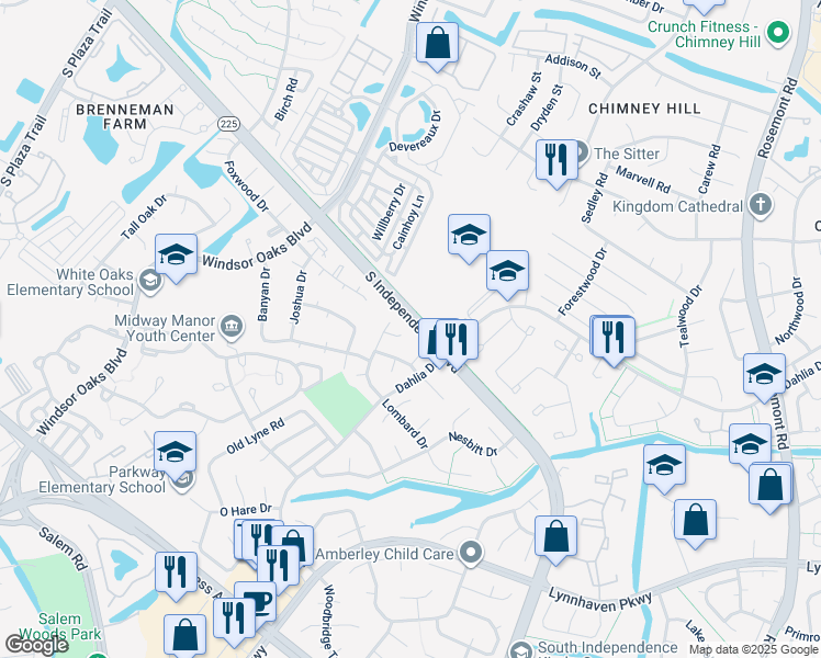map of restaurants, bars, coffee shops, grocery stores, and more near 901 Vincent Court in Virginia Beach