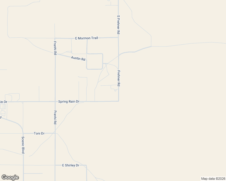 map of restaurants, bars, coffee shops, grocery stores, and more near 2957 South Frehner Road in Littlefield