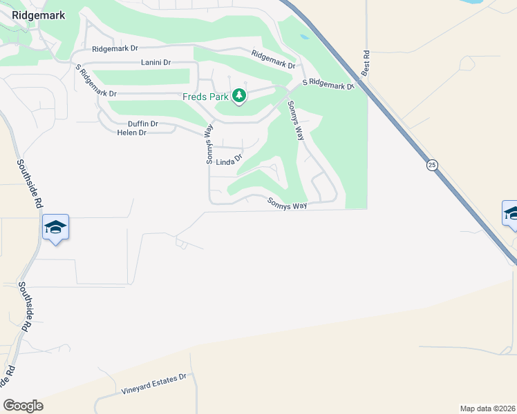 map of restaurants, bars, coffee shops, grocery stores, and more near 1396 Sonnys Way in Hollister