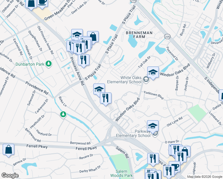 map of restaurants, bars, coffee shops, grocery stores, and more near 4508 Duffy Drive in Virginia Beach