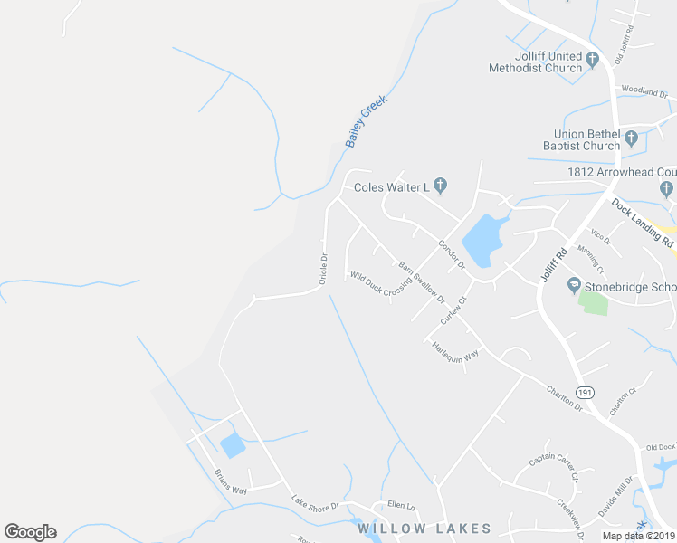 map of restaurants, bars, coffee shops, grocery stores, and more near 4804 Nightingale Lane in Chesapeake
