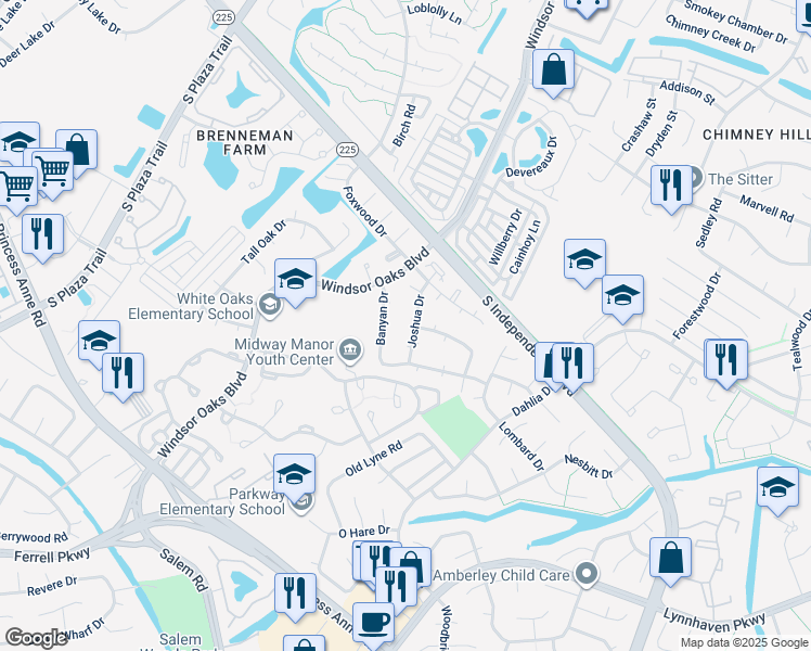 map of restaurants, bars, coffee shops, grocery stores, and more near 933 Joshua Drive in Virginia Beach