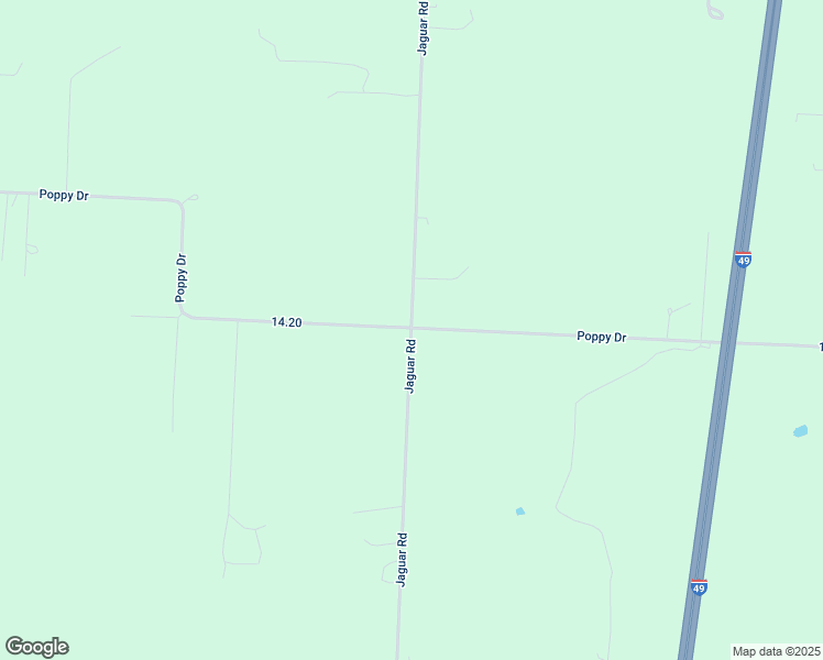 map of restaurants, bars, coffee shops, grocery stores, and more near 19000 Jaguar Road in Neosho