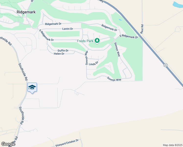 map of restaurants, bars, coffee shops, grocery stores, and more near 1225 Sonnys Way in Hollister