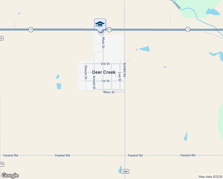 map of restaurants, bars, coffee shops, grocery stores, and more near 105 Railroad Avenue in Deer Creek