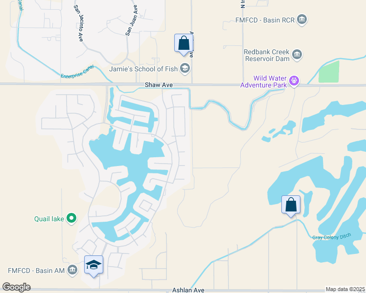 map of restaurants, bars, coffee shops, grocery stores, and more near 11074 East Le Conte Pass Court in Clovis
