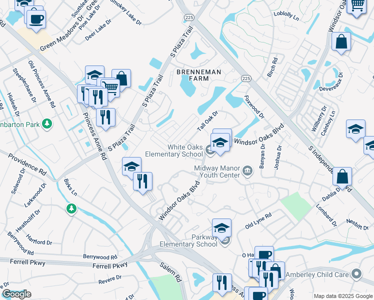 map of restaurants, bars, coffee shops, grocery stores, and more near 1101 Cayenne Court in Virginia Beach