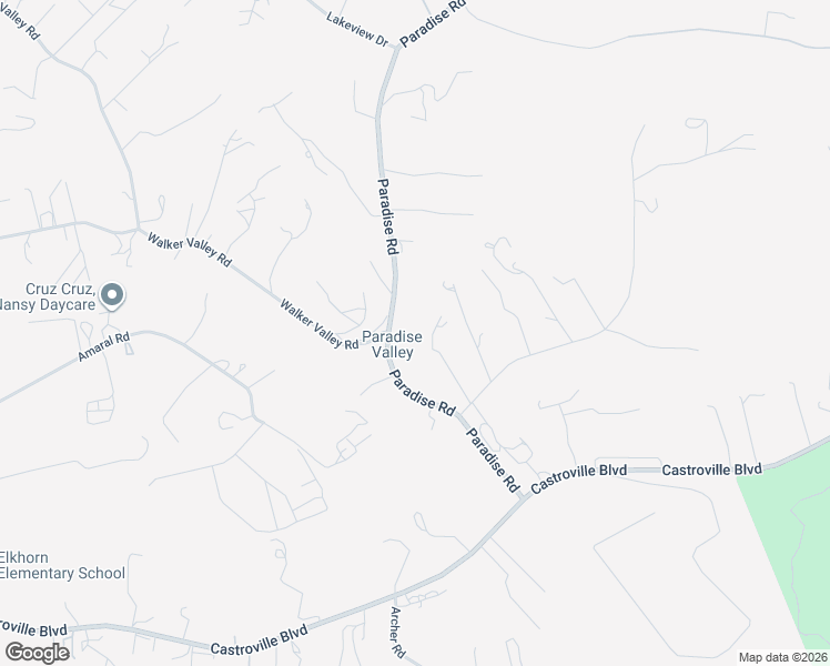 map of restaurants, bars, coffee shops, grocery stores, and more near 150 Paradise Road in Salinas