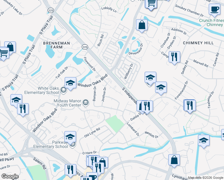 map of restaurants, bars, coffee shops, grocery stores, and more near 916 Joshua Drive in Virginia Beach