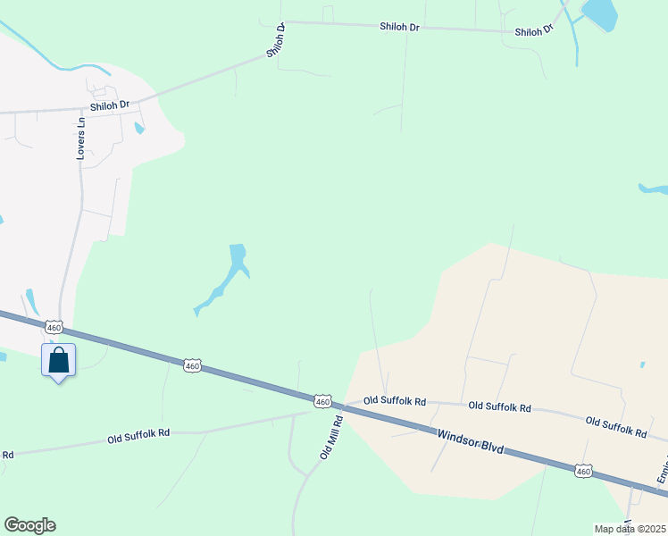 map of restaurants, bars, coffee shops, grocery stores, and more near 13101 Old Suffolk Road in Windsor