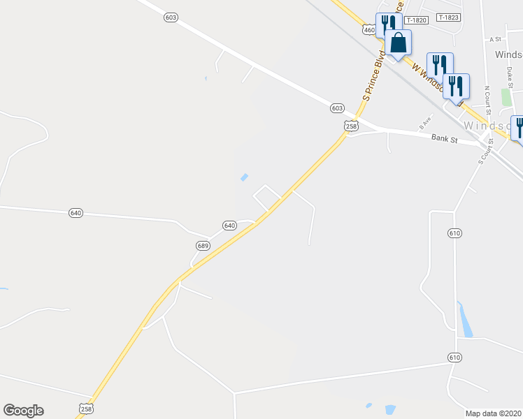 map of restaurants, bars, coffee shops, grocery stores, and more near 24468 Walters Highway in Windsor