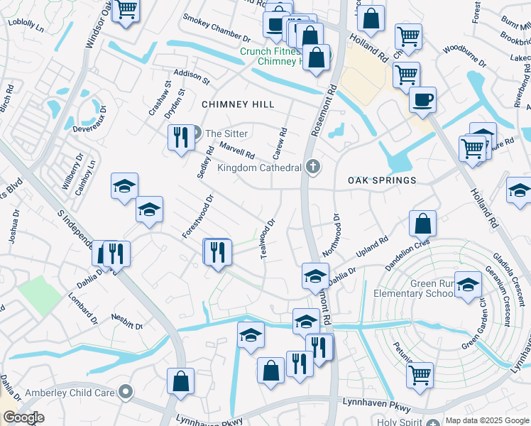 map of restaurants, bars, coffee shops, grocery stores, and more near 910 Medwin Ct in Virginia Beach