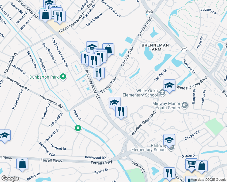 map of restaurants, bars, coffee shops, grocery stores, and more near 4628 Carriage Drive in Virginia Beach