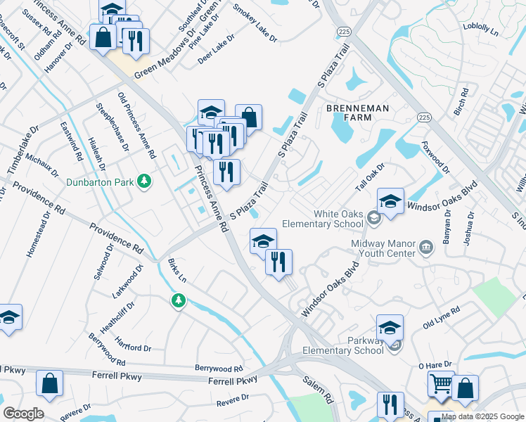 map of restaurants, bars, coffee shops, grocery stores, and more near 921 Alden Court in Virginia Beach
