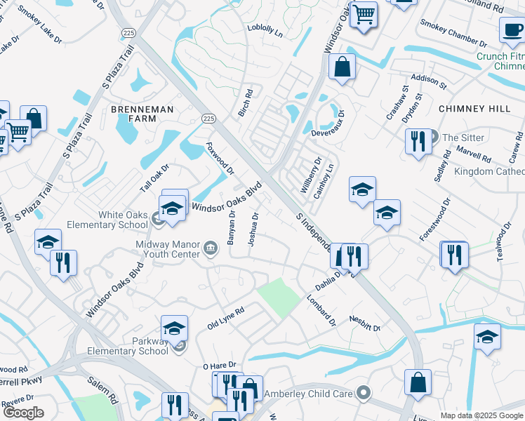 map of restaurants, bars, coffee shops, grocery stores, and more near 4069 Foxwood Drive in Virginia Beach