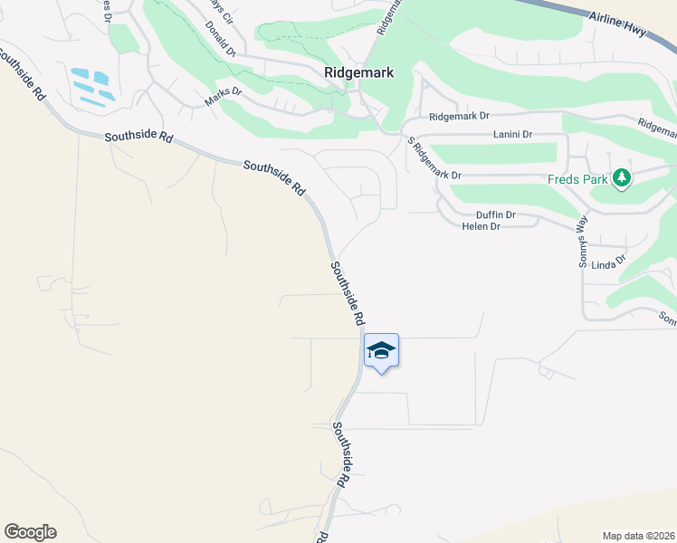 map of restaurants, bars, coffee shops, grocery stores, and more near 4796 Southside Road in Hollister