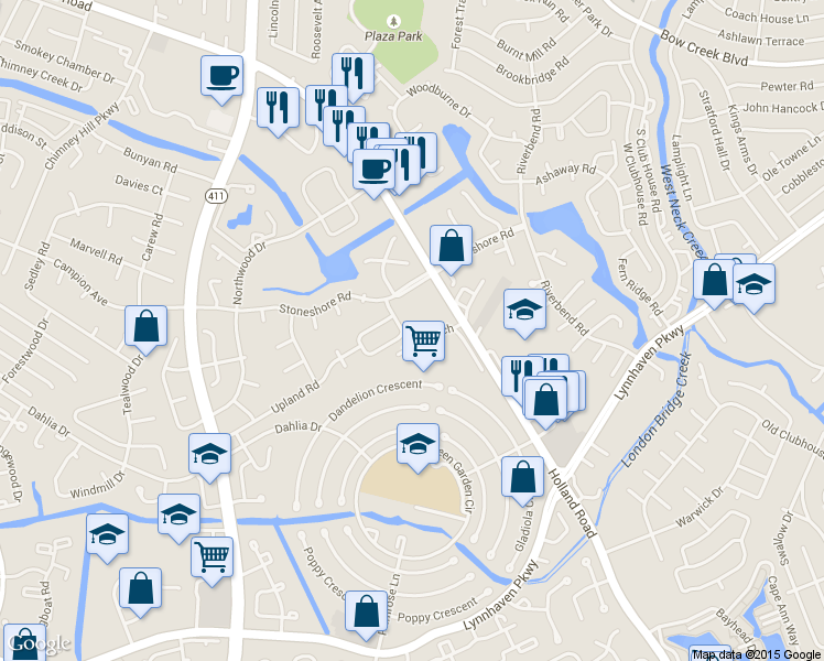 map of restaurants, bars, coffee shops, grocery stores, and more near 912 Smoke Tree Lane in Virginia Beach