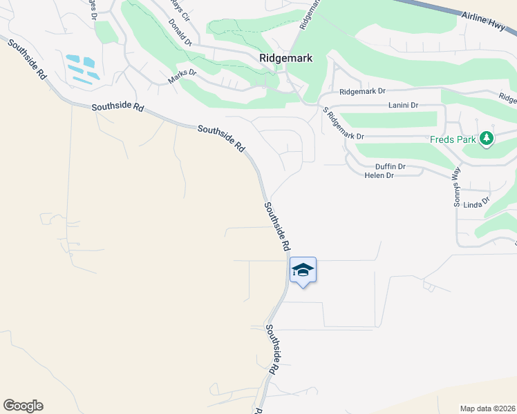 map of restaurants, bars, coffee shops, grocery stores, and more near 4490 Southside Road in Hollister