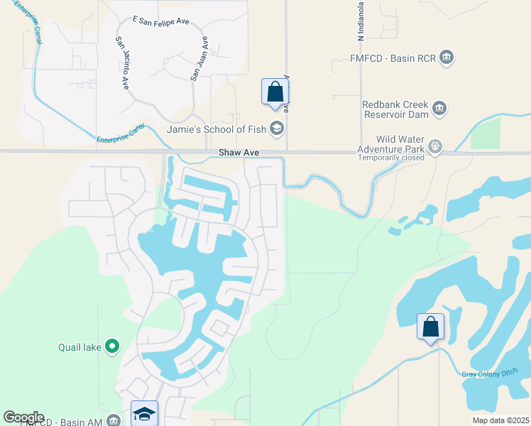 map of restaurants, bars, coffee shops, grocery stores, and more near 2 North Clovis Avenue in Clovis