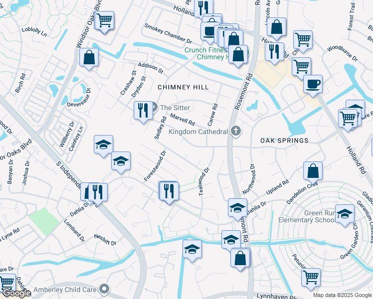 map of restaurants, bars, coffee shops, grocery stores, and more near 901 Wilde Court in Virginia Beach